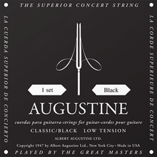Augustine Black Classical guitar strings by Musical Instrument Shop Nottingham - Guitar Strings, music equipment Nottingham.
