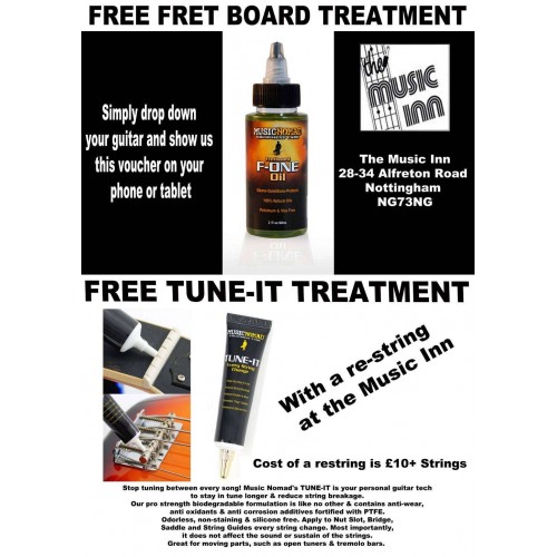 Free Fret board treatment &amp; Tune it Lubricant by  - Repairs &amp; Testing, music equipment Nottingham.