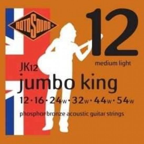 Rotosound 12-54 JK12 Acoustic by  - Guitar Strings, music equipment Nottingham.