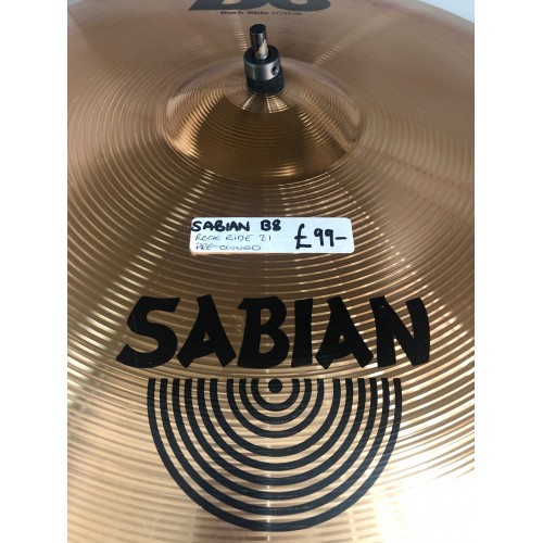 Sabian B8 21" Rock Ride Preowned by Sabian - Cymbals, music equipment Nottingham.