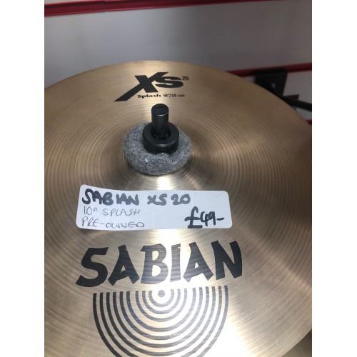 Sabian XS20 10" Splash Preowned by Sabian - Cymbals, music equipment Nottingham.